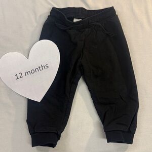 H&M - Classic Black Kids Sweatpants/Joggers